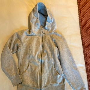 Gray Lululemon full zip Scuba